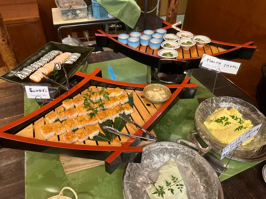 弥陀ヶ原ホテルの朝食の富山のグルメ