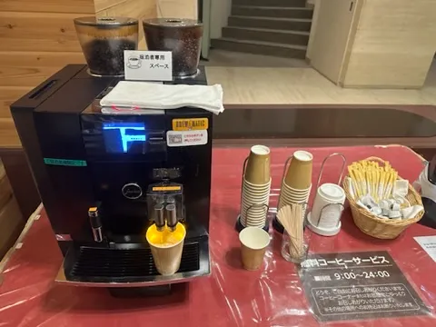 ホテルグランテラス富山のコーヒーサービス