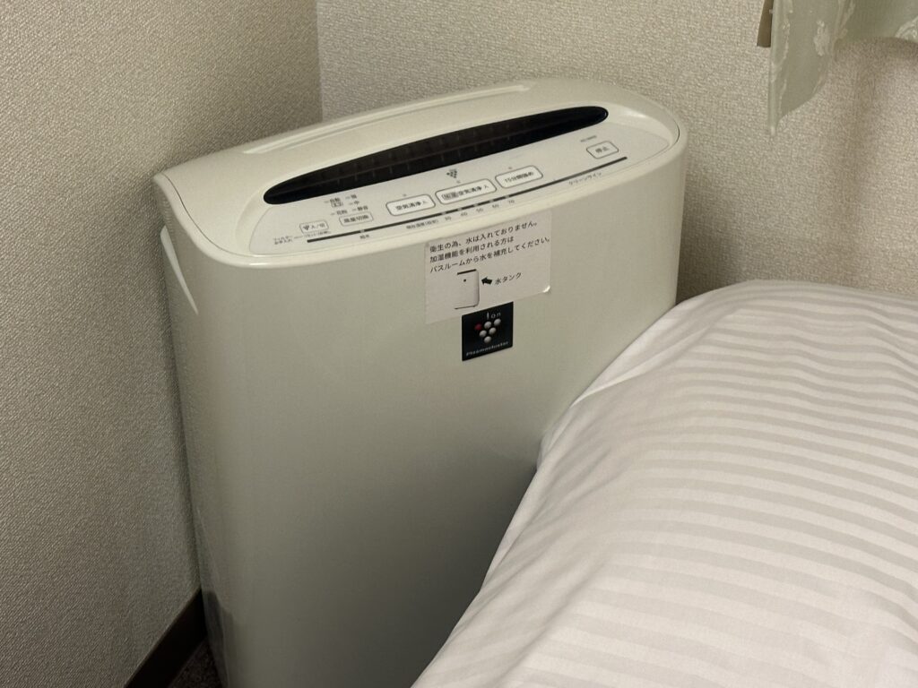 シンプルハートホテル大阪の空気清浄機