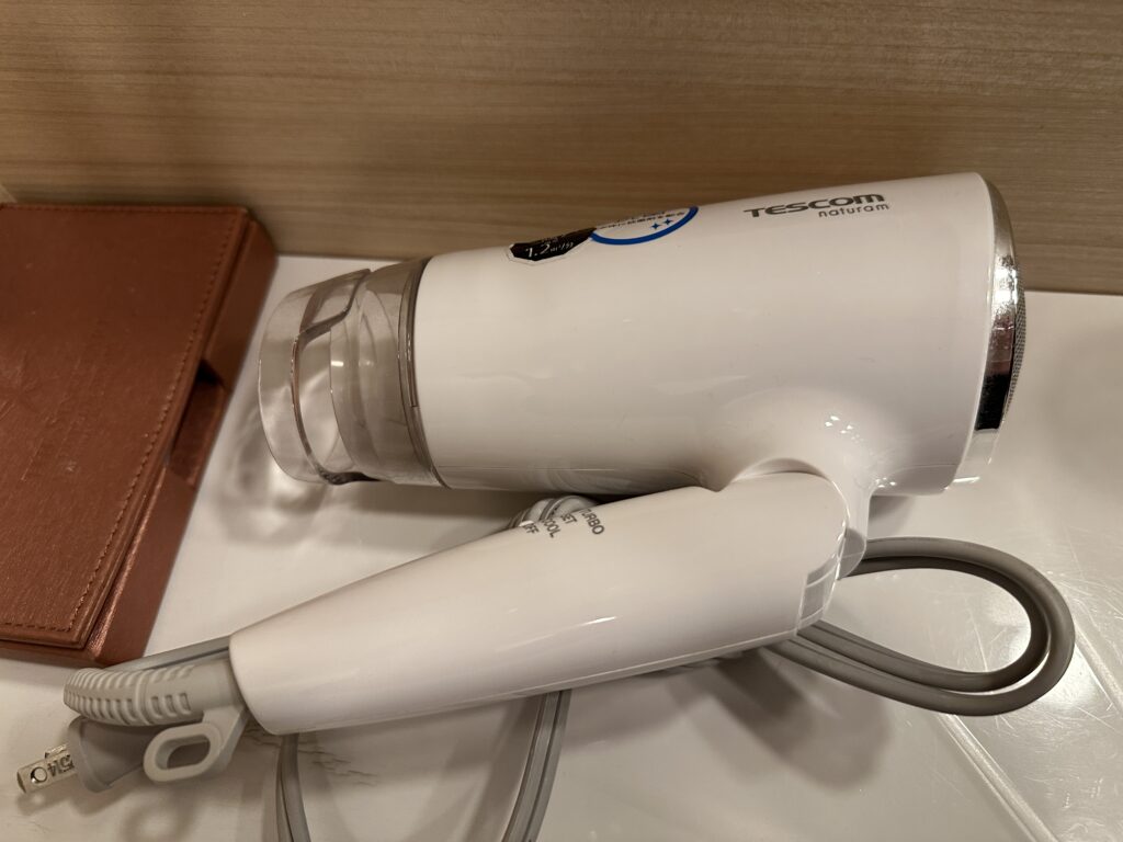 シンギュラリホテルのドライヤー